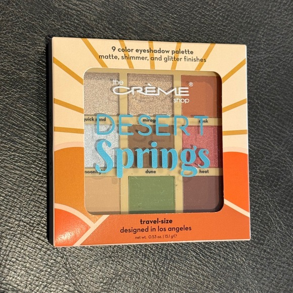 The Crème Shop Other - The Creme Shop Desert Springs 9 Color Eyeshadow Palette Matte Shimmer NEW